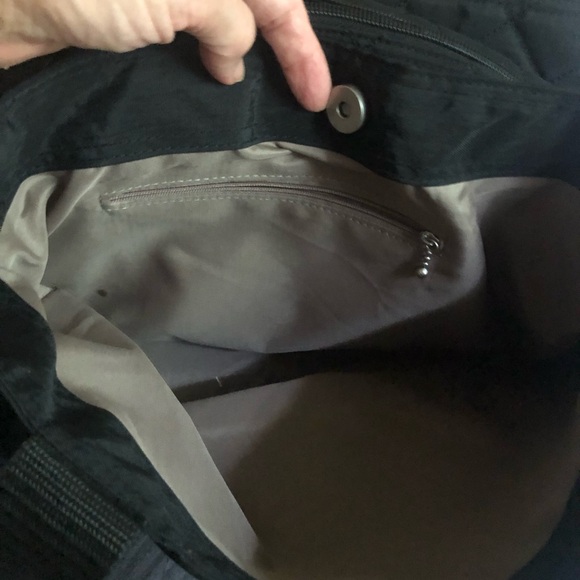 Baggallini shoulder Bag Black Quilted Shoulder Bag Tote - Picture 5 of 10